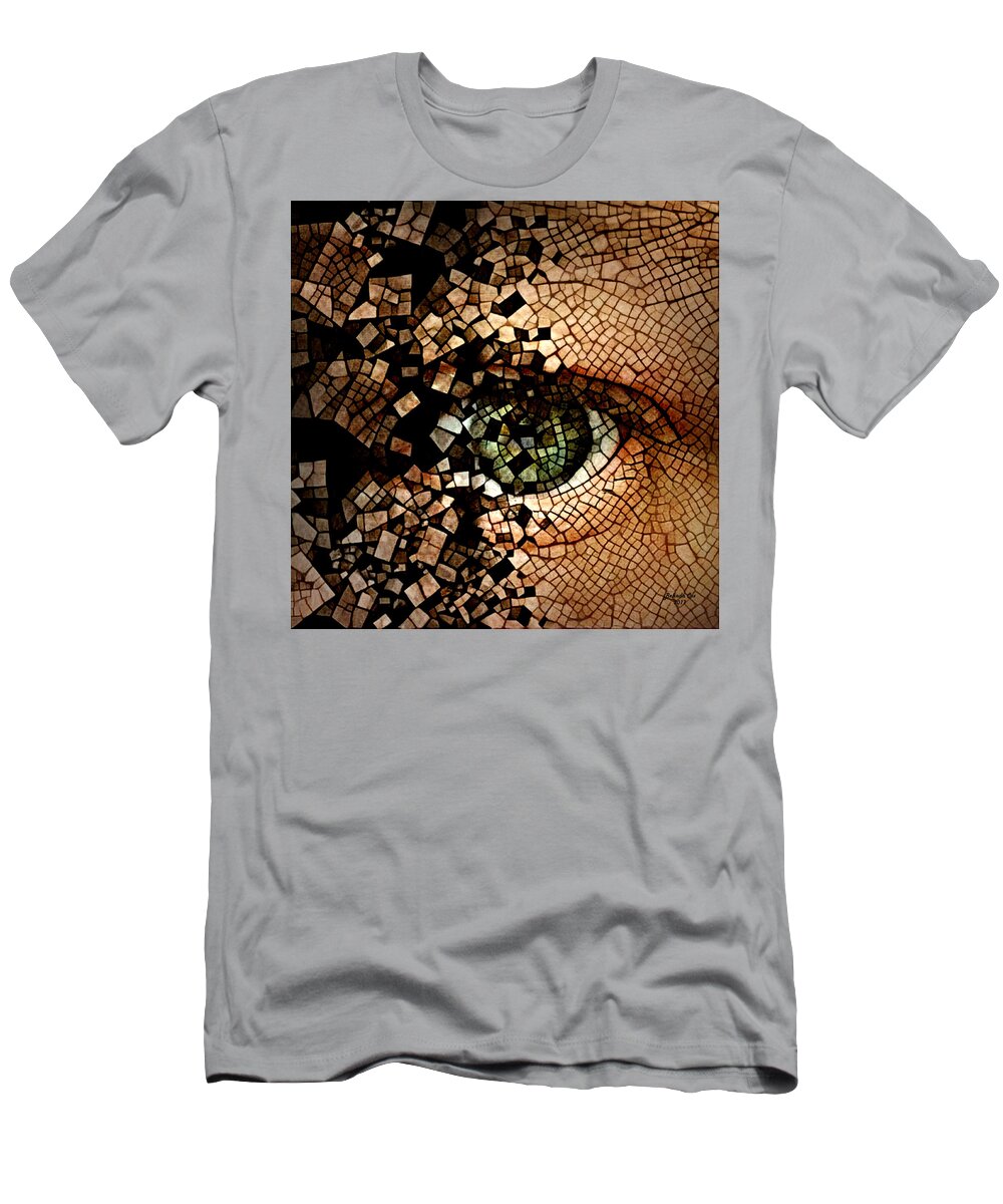 Digital Art T-Shirt featuring the digital art Total Mental Deterioration by Artful Oasis