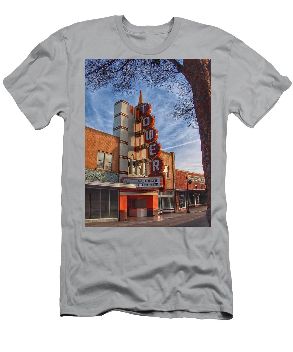 23 T-Shirt featuring the photograph Tower Theater by Buck Buchanan