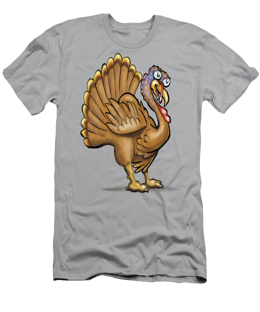 Turkey T-Shirt featuring the digital art Turkey by Kevin Middleton