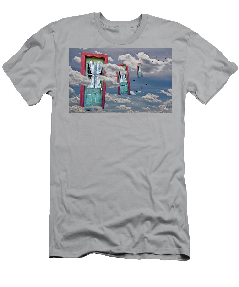 Altered Reality T-Shirt featuring the photograph Unattached by Debra Boucher