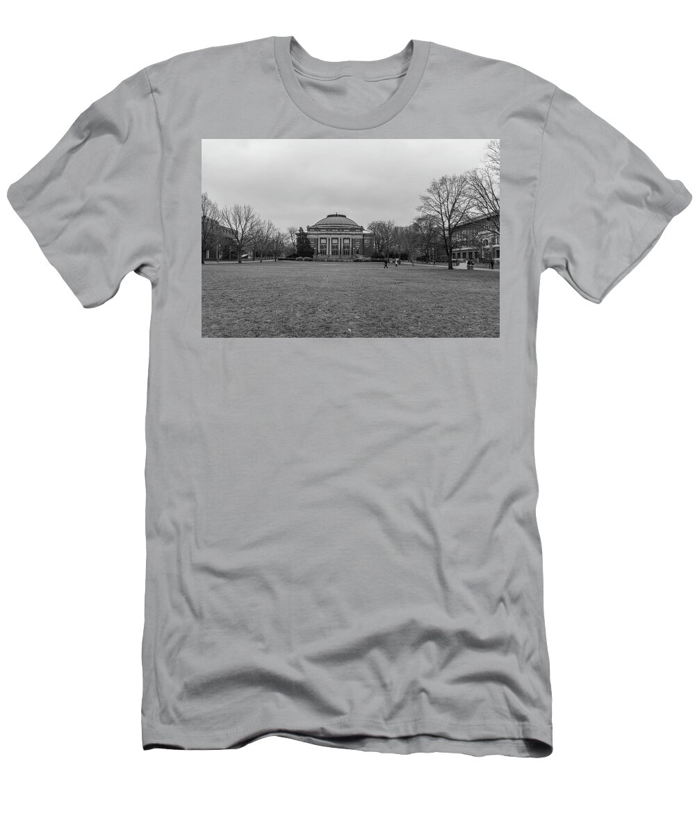 Big Ten T-Shirt featuring the photograph university of Illinois Foellinger Auditorium by John McGraw