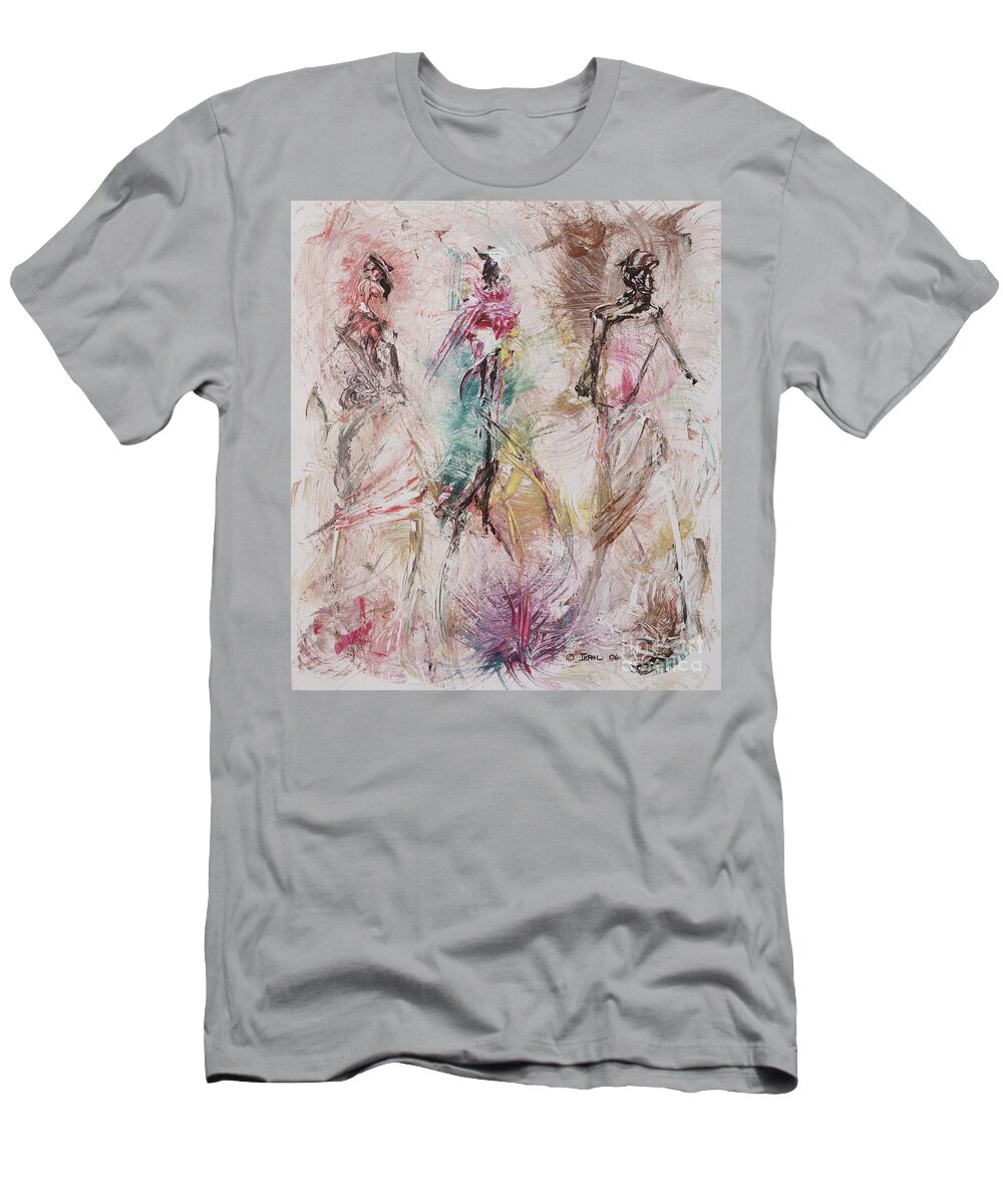 Abstract T-Shirt featuring the painting Untitled by Ikahl Beckford