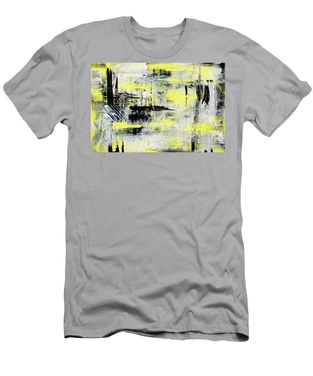 Abstract T-Shirt featuring the mixed media Urban Abstract by Christina Rollo