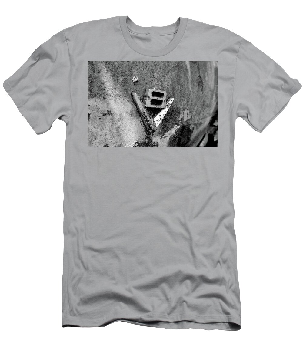 V8 T-Shirt featuring the photograph V8 Emblem by Matthew Mezo