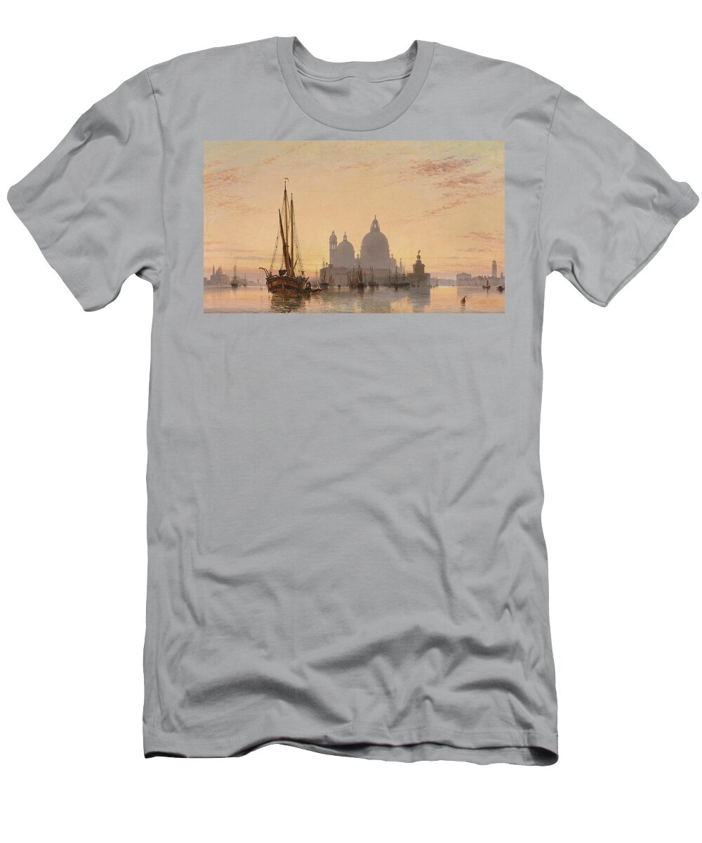 19th Century Art T-Shirt featuring the painting Venice, 1851 by Edward William Cooke