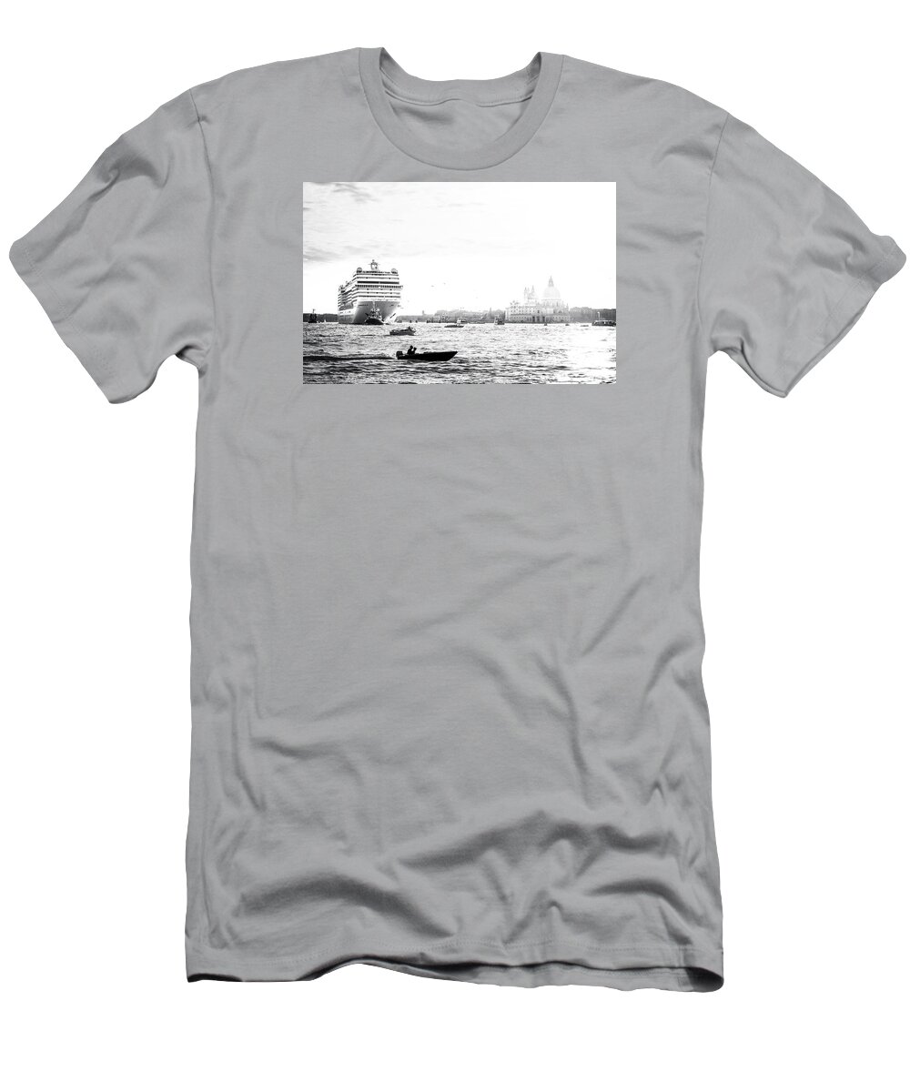 Cruise T-Shirt featuring the photograph Venice in the Age of Mass Tourism by David Kay