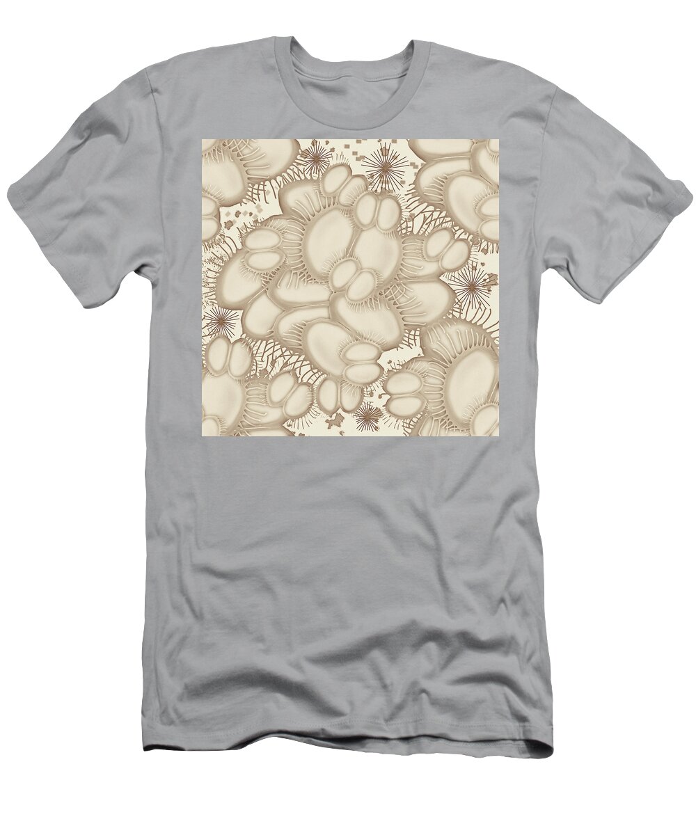 Neutral T-Shirt featuring the digital art Venus Fly Trap by April Burton