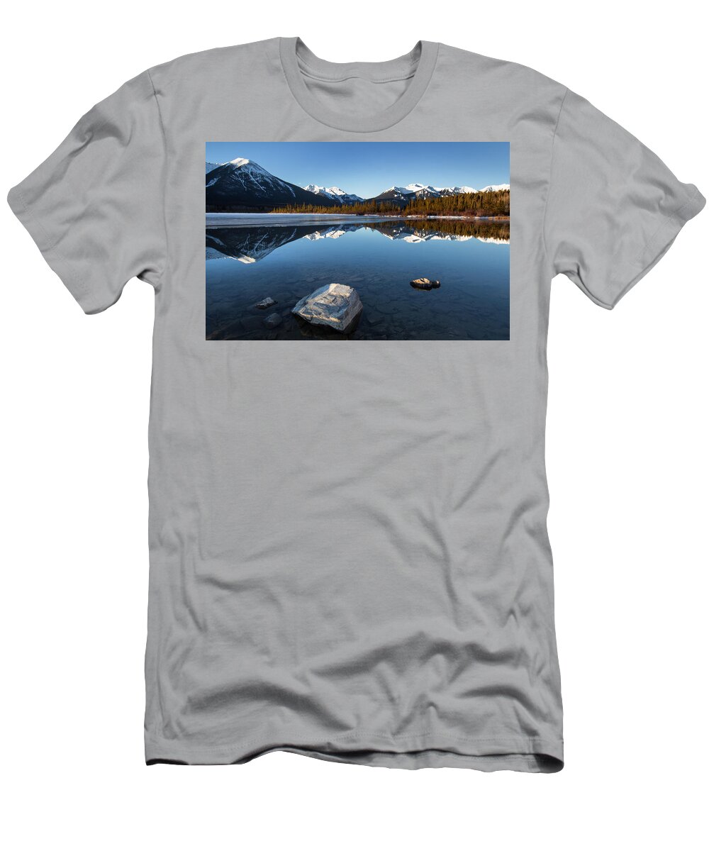 Vermillion Lakes T-Shirt featuring the photograph Vermillion 2 by Celine Pollard