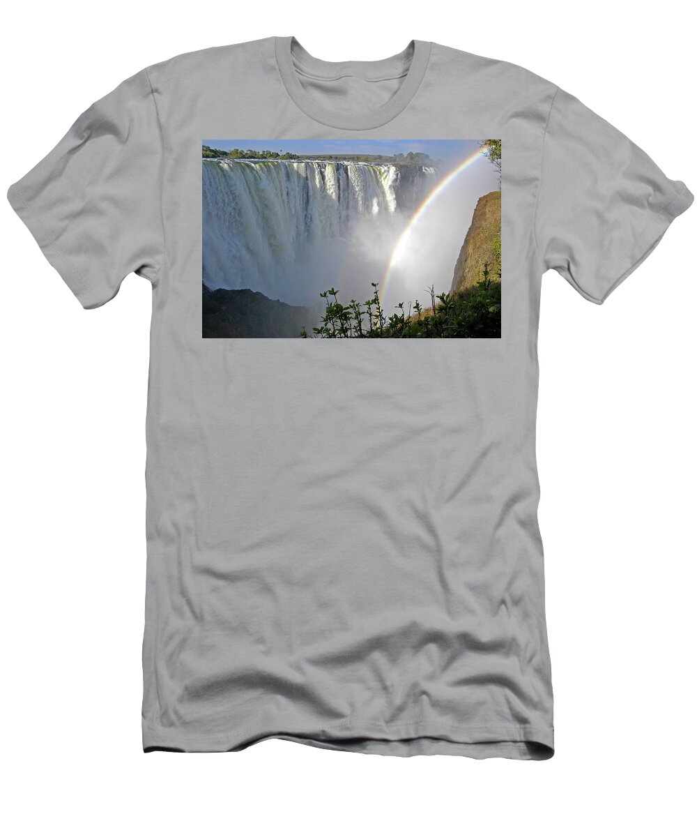 Victoria T-Shirt featuring the photograph Victoria Falls by Ted Keller