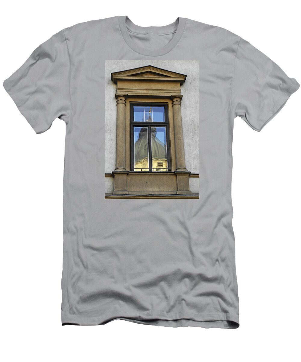 Scenic T-Shirt featuring the photograph Vienna Reflections by Doug Davidson