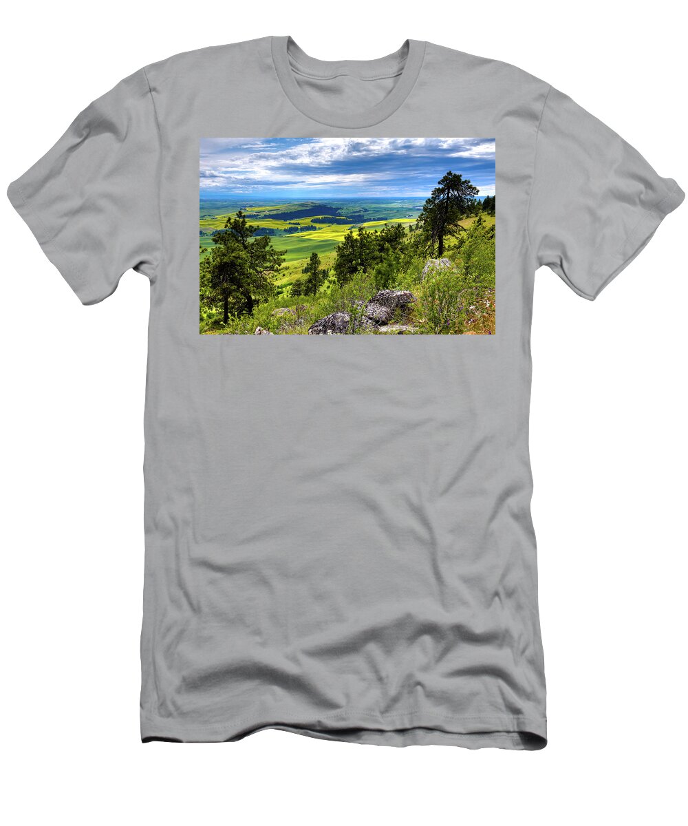 View From The Summit T-Shirt featuring the photograph View from the Summit by David Patterson