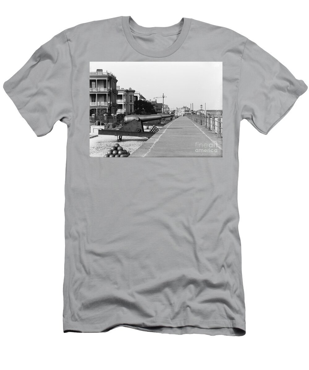Vintage T-Shirt featuring the photograph Vintage Charleston Battery by Dale Powell