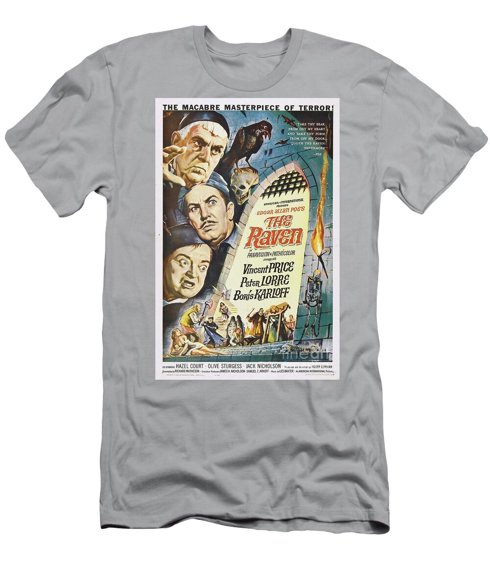 Minearbejder tredobbelt skarp Vintage Classic Movie Posters, The Raven T-Shirt by Esoterica Art Agency -  Fine Art America