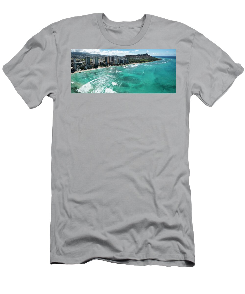 Waikiki T-Shirt featuring the photograph Waikiki to Diamond Head by Sean Davey