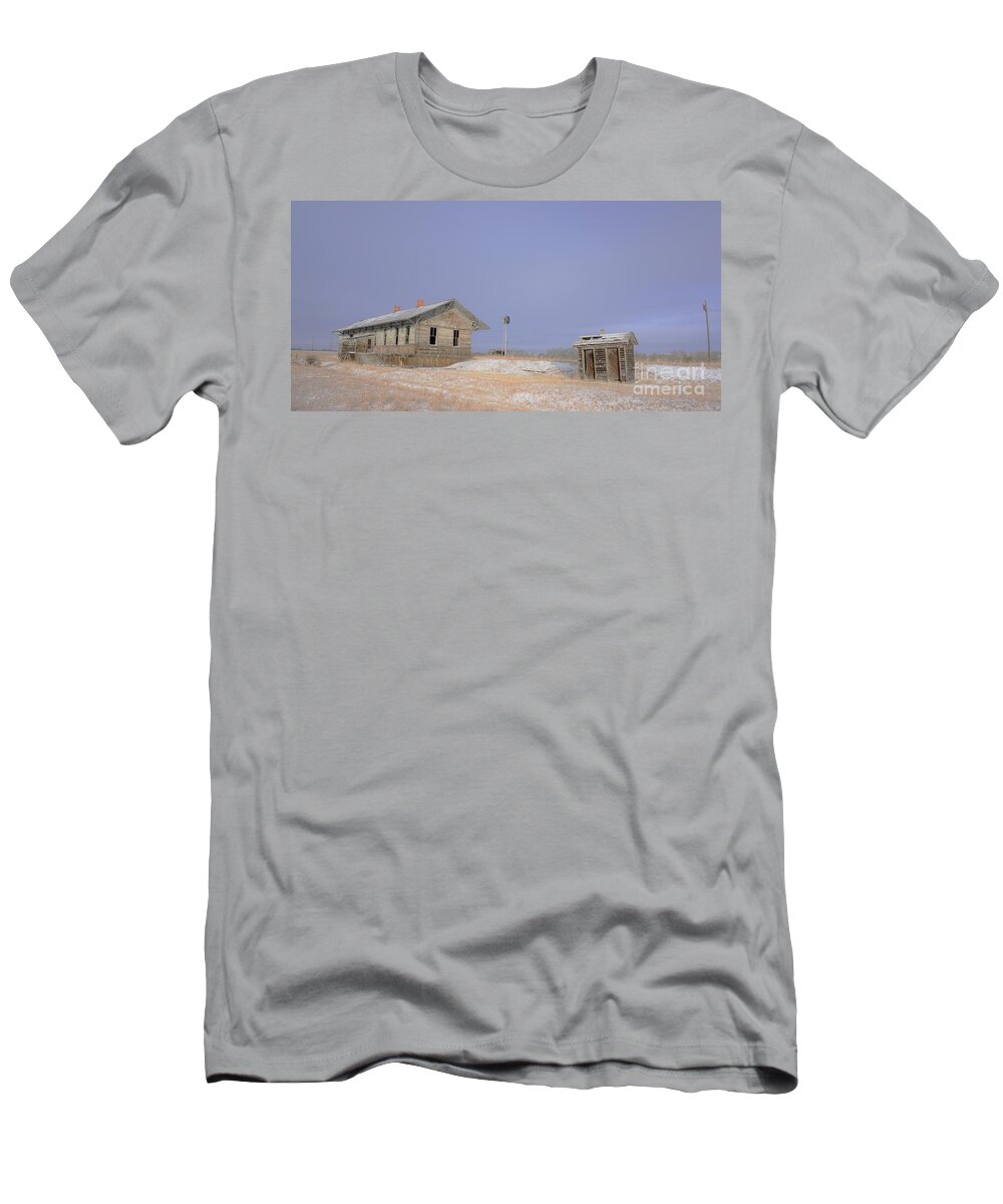 Old Things T-Shirt featuring the photograph Waiting for the Train to Come by Merle Grenz