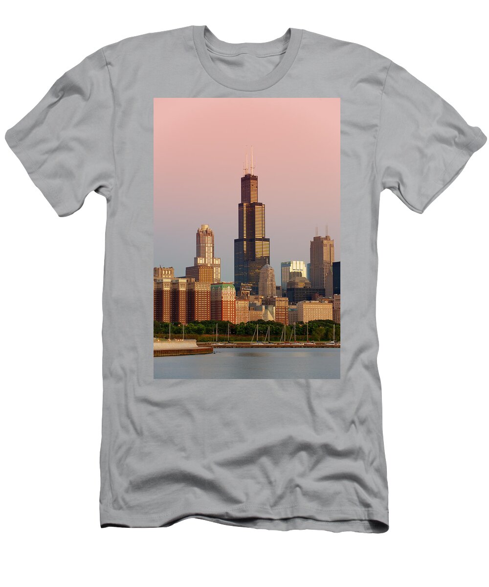 Chicago T-Shirt featuring the photograph Wake Up Chicago by Sebastian Musial
