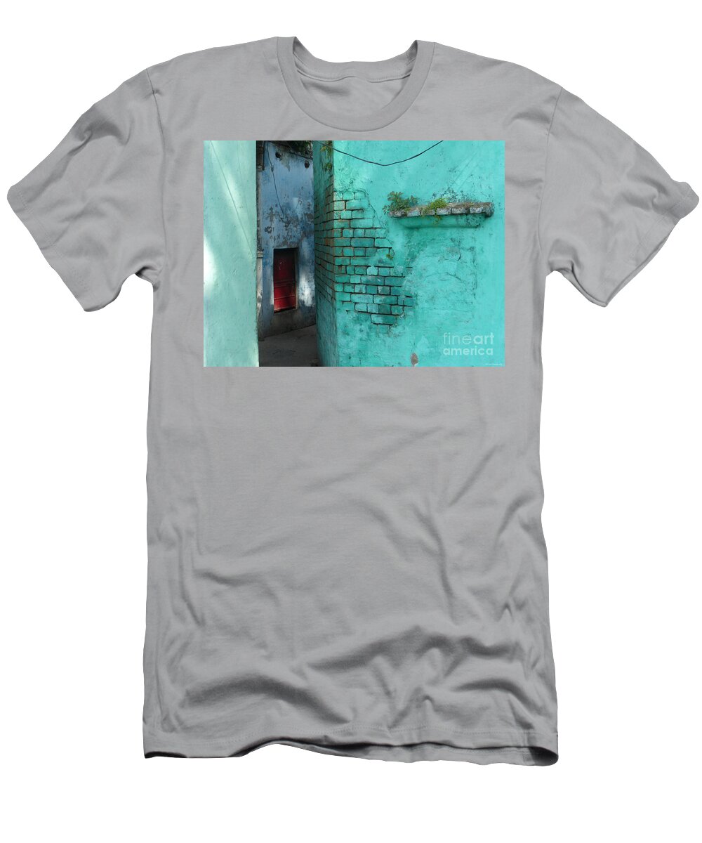 Wal T-Shirt featuring the photograph Walls by Jean luc Comperat