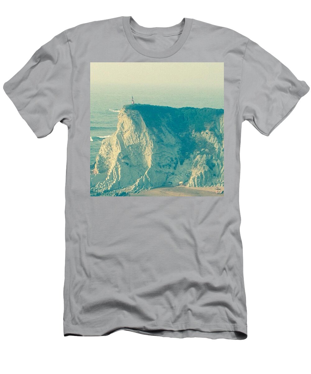 Summer T-Shirt featuring the photograph Wandering On The Cliffs Around Sopelano by Charlotte Cooper