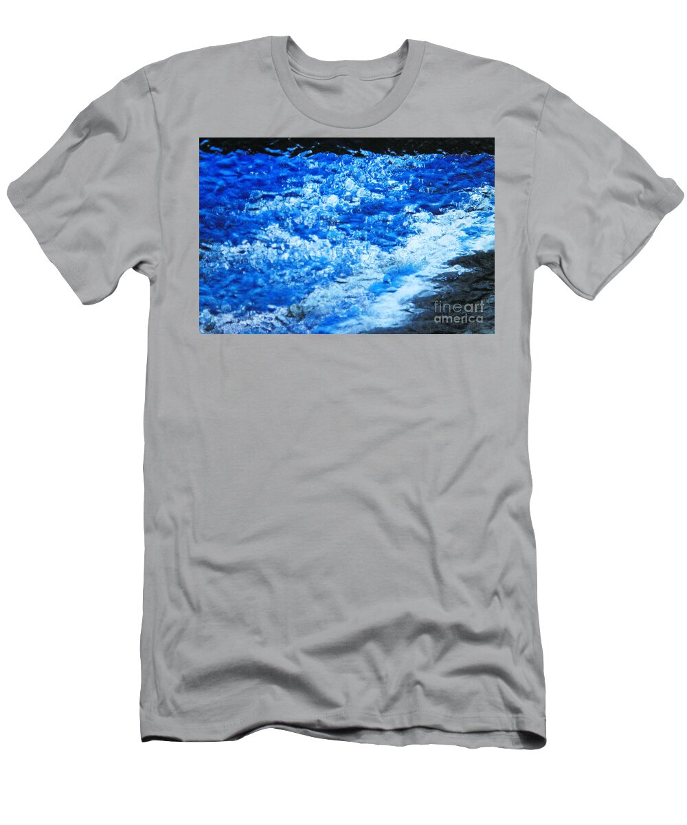 Winter T-Shirt featuring the photograph Water Under Glass by Jeanette French