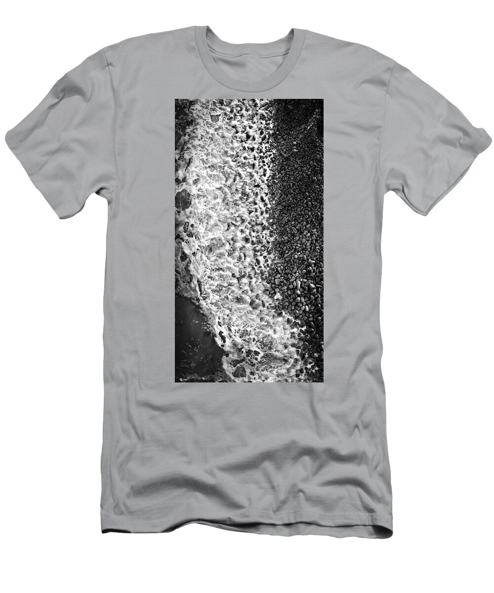  Wave T-Shirt featuring the photograph What are waves, Black And White by Jean Francois Gil