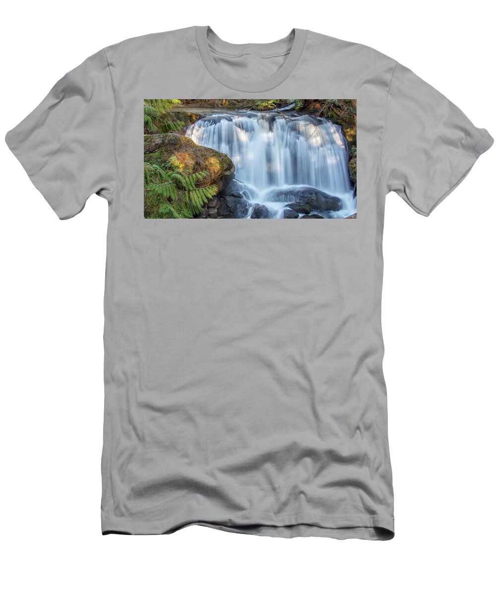 Whatcom Falls T-Shirt featuring the photograph Whatcome Falls by Tony Locke