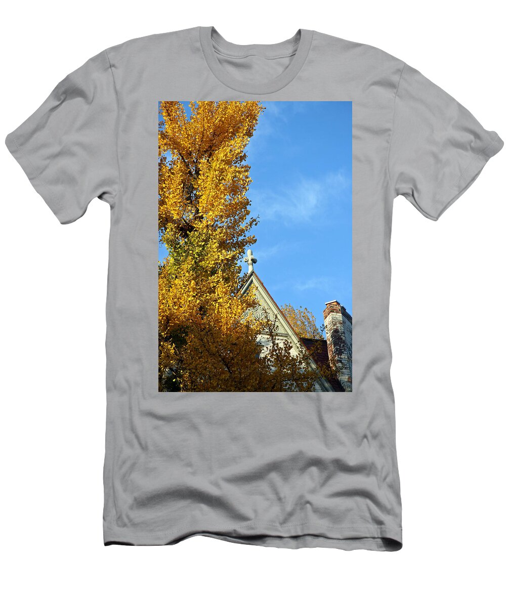 Big T-Shirt featuring the photograph When Big Yellow Visits by Cora Wandel