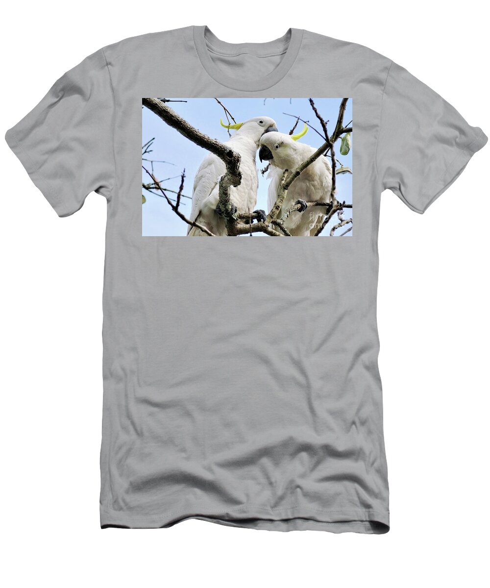White Cockatoos T-Shirt featuring the photograph White Cockatoos by Kaye Menner