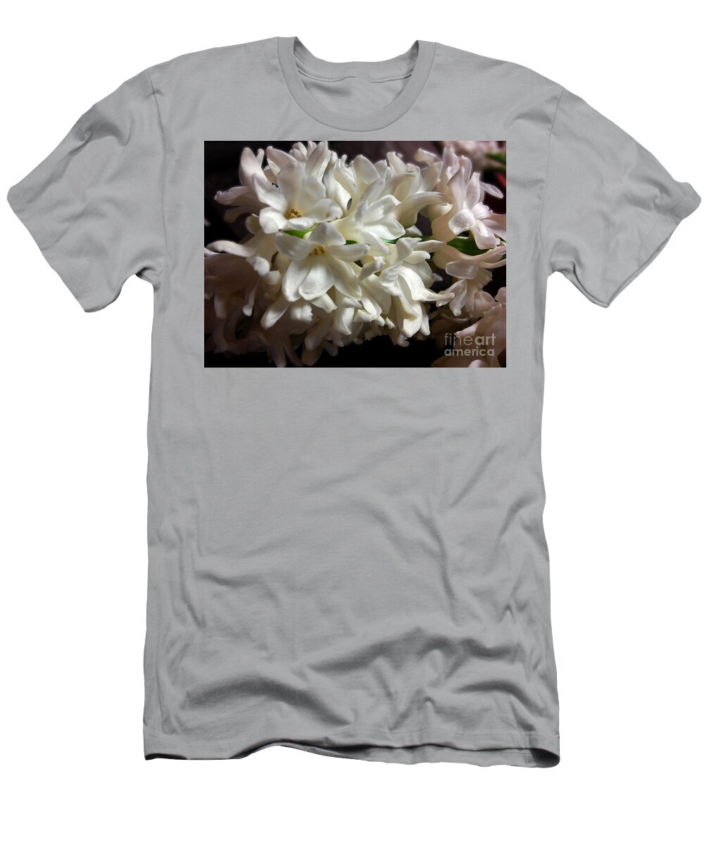 White Hyacinth T-Shirt featuring the photograph White Hyacinth by Jasna Dragun