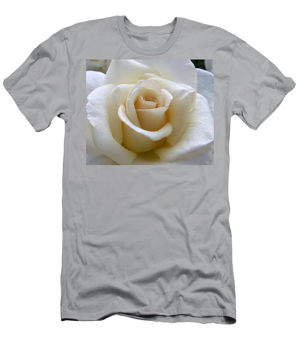 Roses T-Shirt featuring the photograph White Rose by Amy Fose