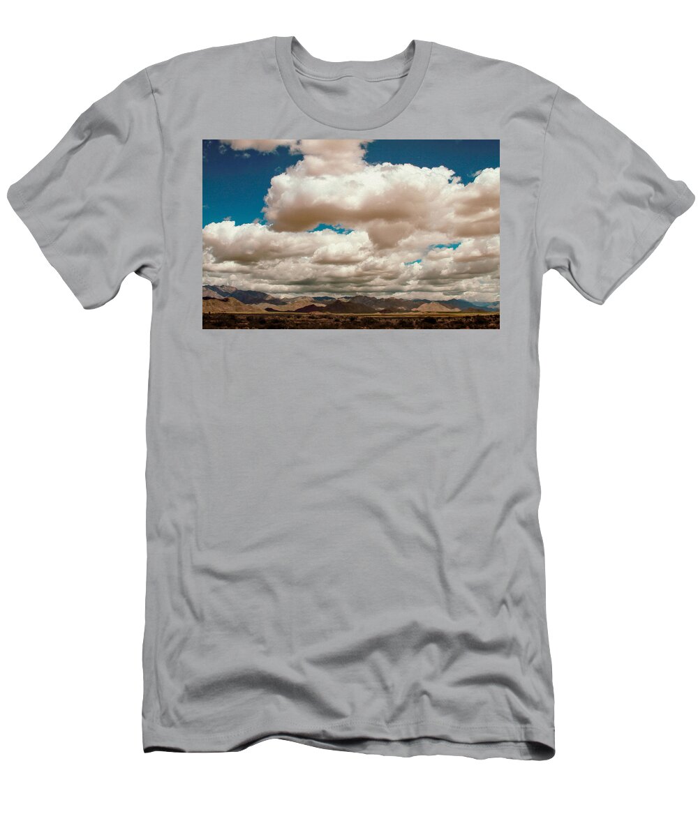 Bonnie Follett T-Shirt featuring the photograph Wild Clouds Over Arizona I-40 by Bonnie Follett