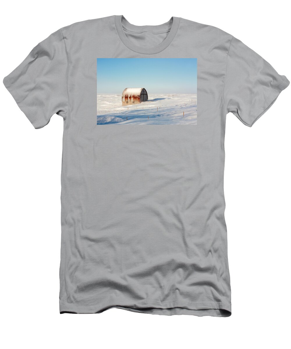 Barn T-Shirt featuring the photograph Wind Draped by Todd Klassy