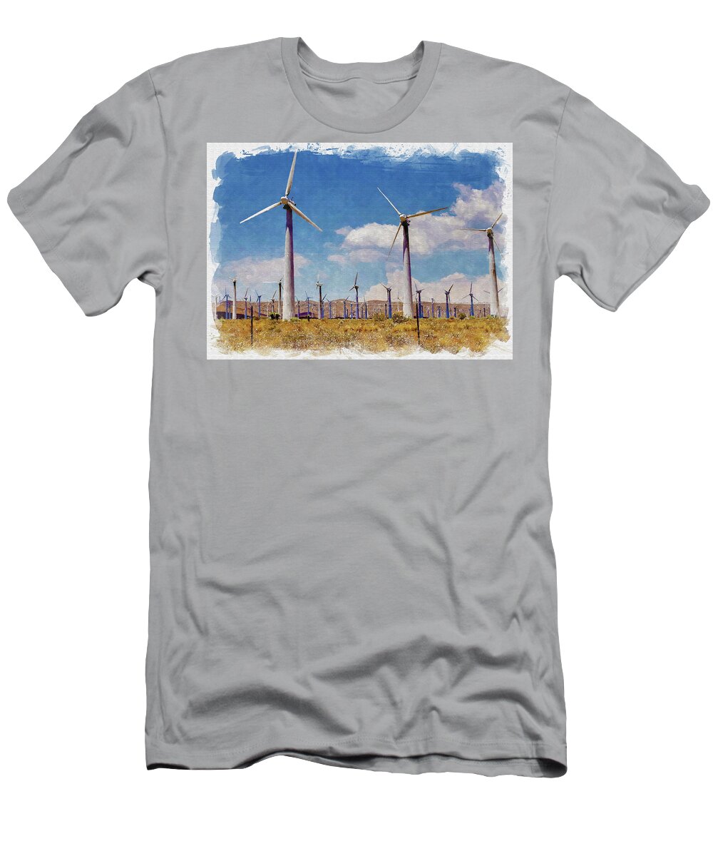 Wind T-Shirt featuring the photograph Wind Power by Ricky Barnard
