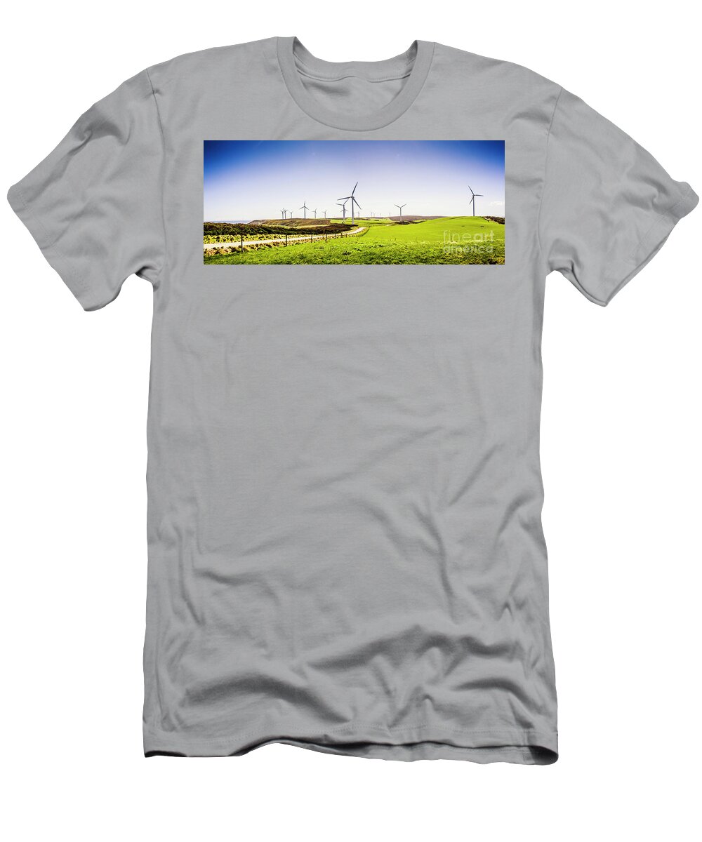Landscape T-Shirt featuring the photograph Winds from west Woolnorth by Jorgo Photography