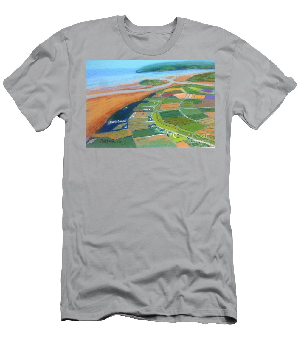 Pastels T-Shirt featuring the pastel Wings over Grand Pre' by Rae Smith