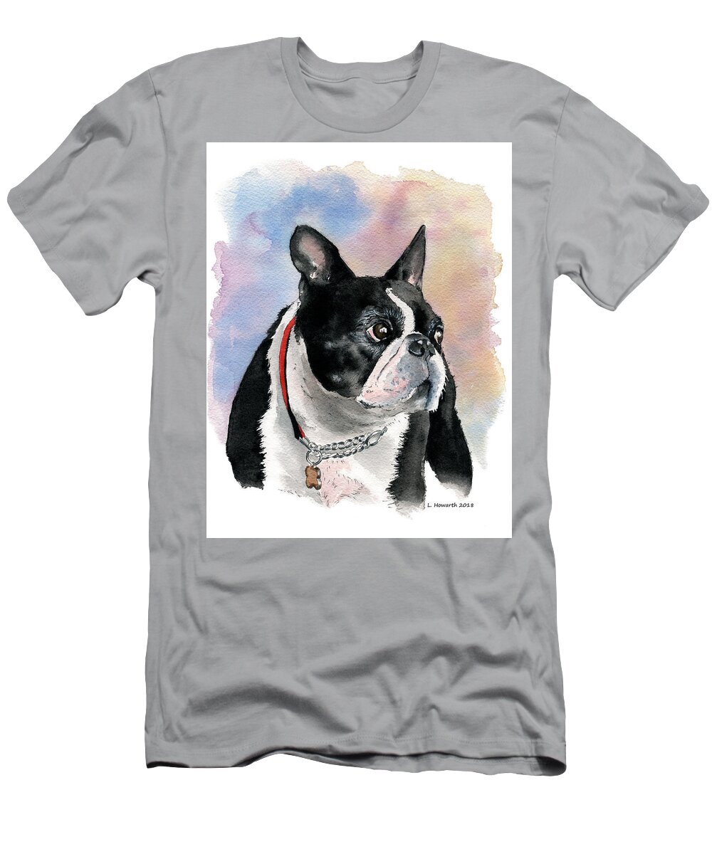 Dog T-Shirt featuring the painting Winnipeg Teddy by Louise Howarth