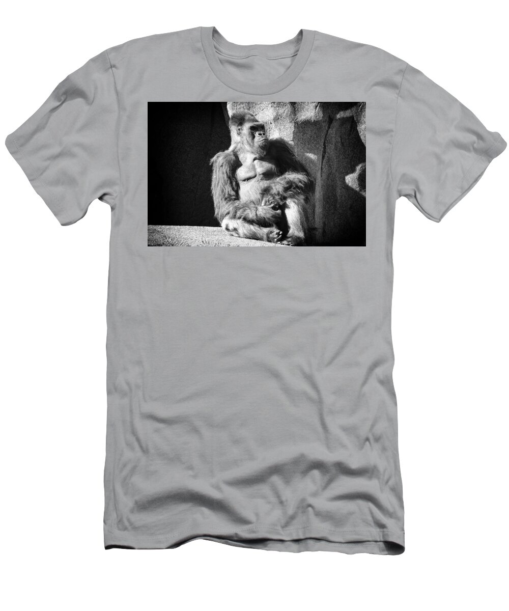 Silverback Gorilla T-Shirt featuring the photograph Winston by Lawrence Knutsson