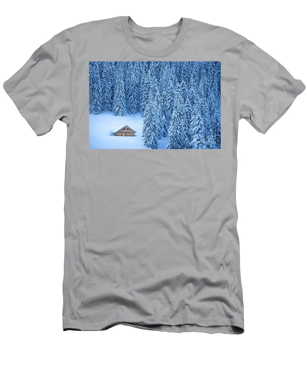 Alpine T-Shirt featuring the photograph Winter Escape by JR Photography