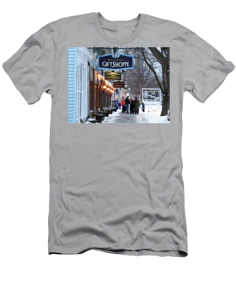 Thousand Islands T-Shirt featuring the photograph Winter in Cape Vincent by Dennis McCarthy