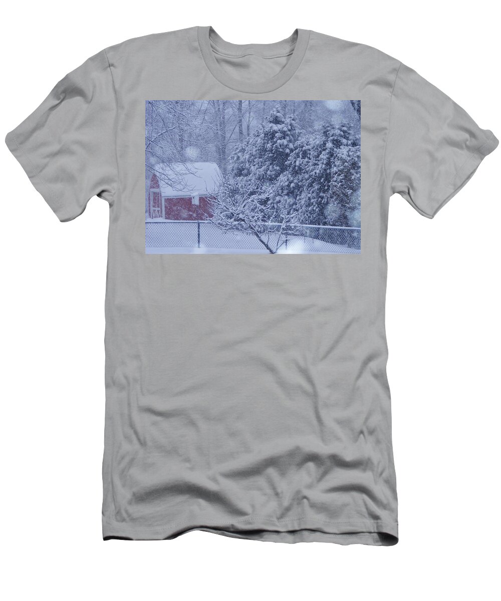 Storm T-Shirt featuring the photograph Winter Storm by Lori Kingston