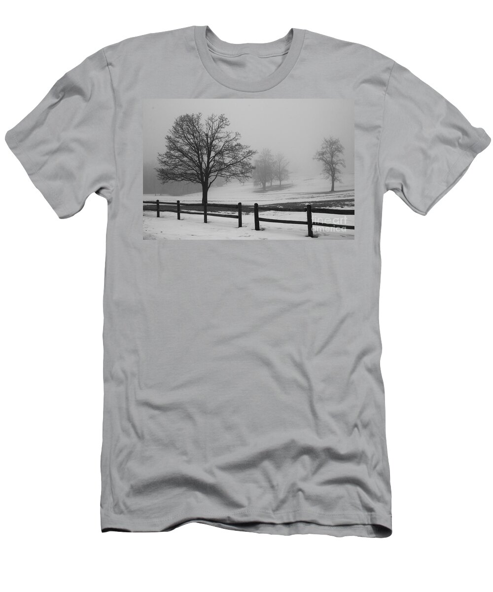 Nature T-Shirt featuring the photograph Wintry Morning by Crystal Nederman