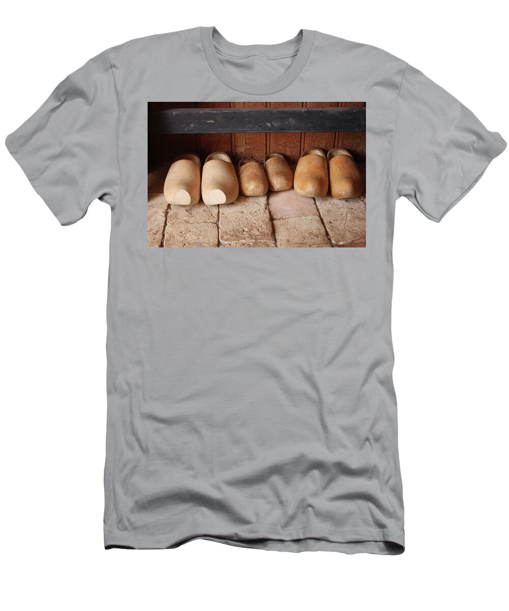Clogs T-Shirt featuring the photograph Wooden clogs by Emanuel Tanjala