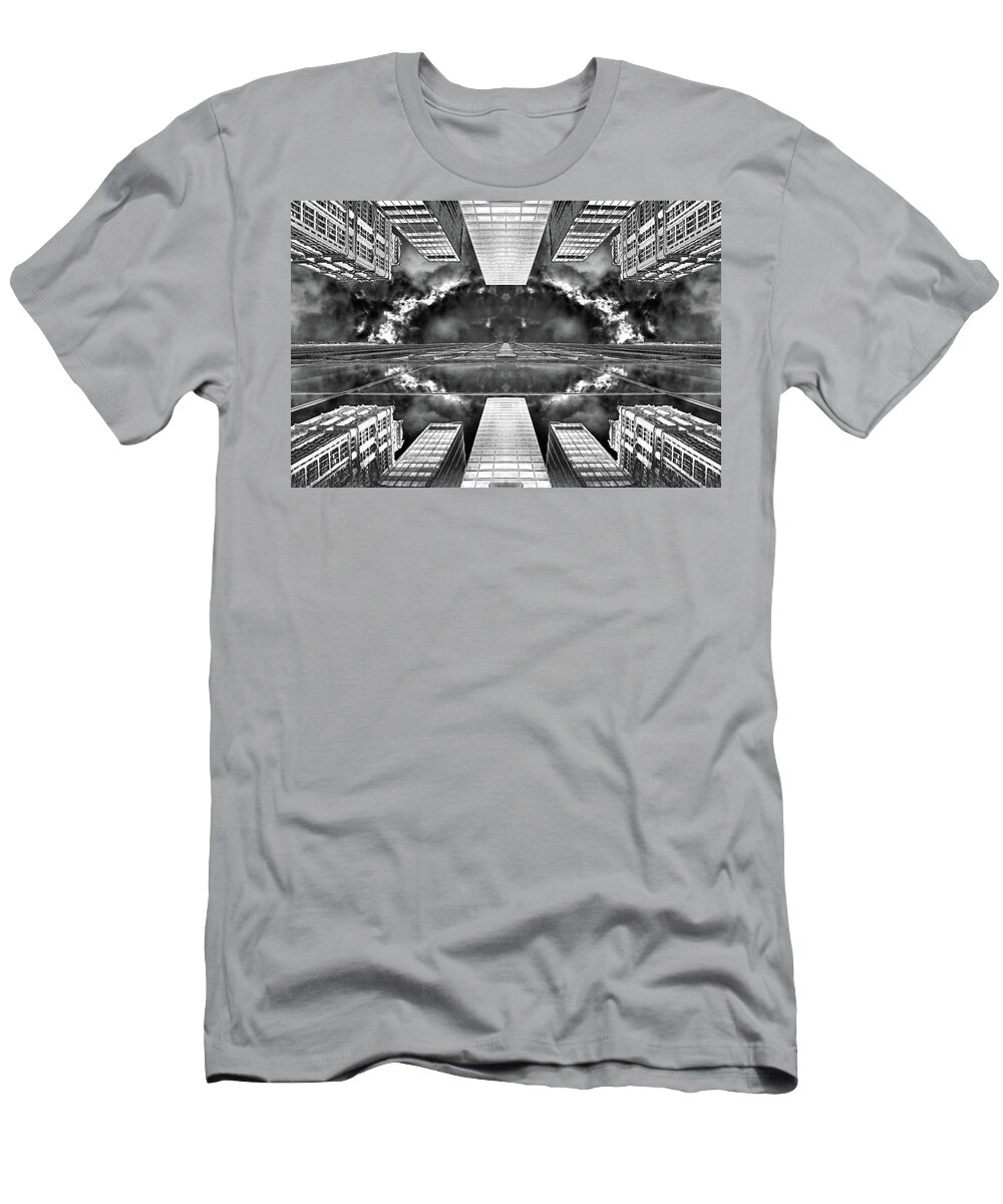 Digital Art T-Shirt featuring the photograph Urban Wormhole by Az Jackson