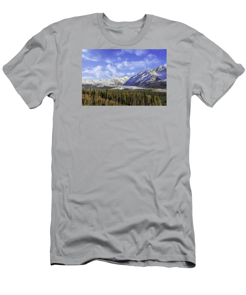 Alaska T-Shirt featuring the photograph Wrangell Mountains Glacier Alaska by Patrick Wolf
