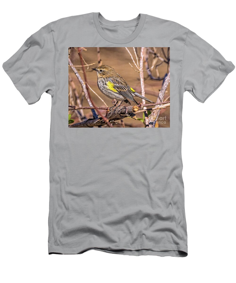 Nature T-Shirt featuring the photograph Yellow-Rumped Warbler by DB Hayes