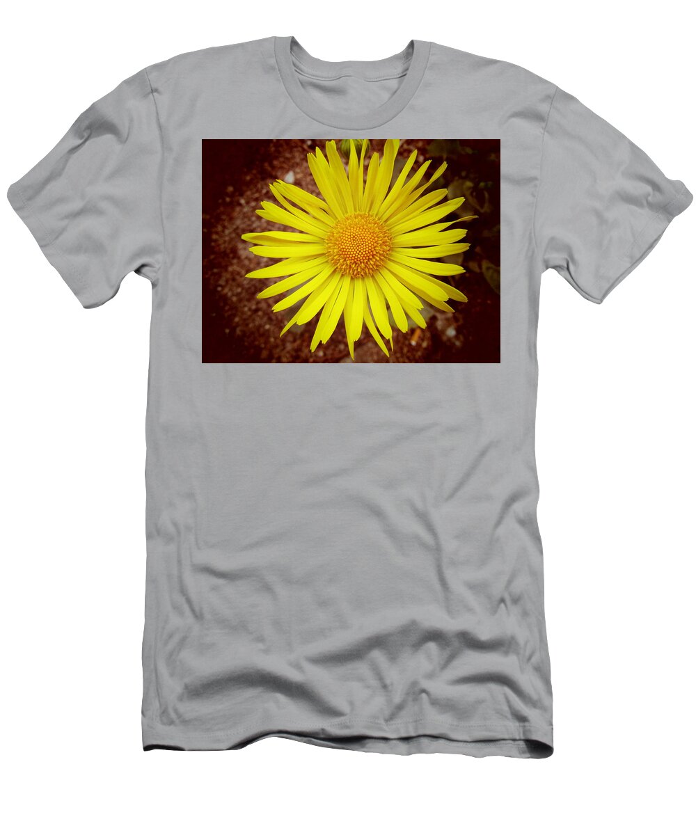 Flower T-Shirt featuring the photograph yellow Spring by Vesna Martinjak