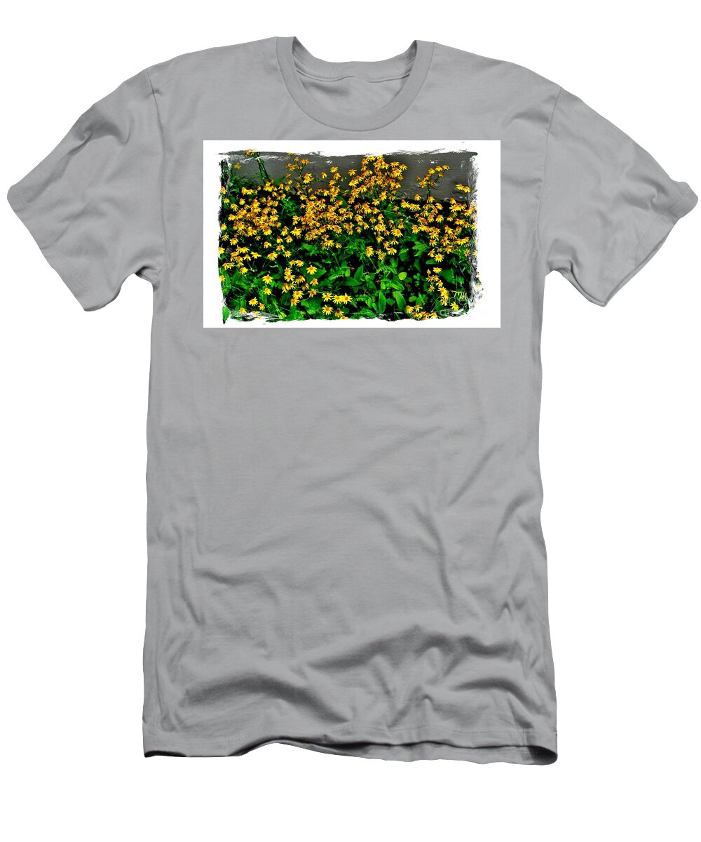 Photo T-Shirt featuring the photograph Yellow Wildflowers by Marsha Heiken