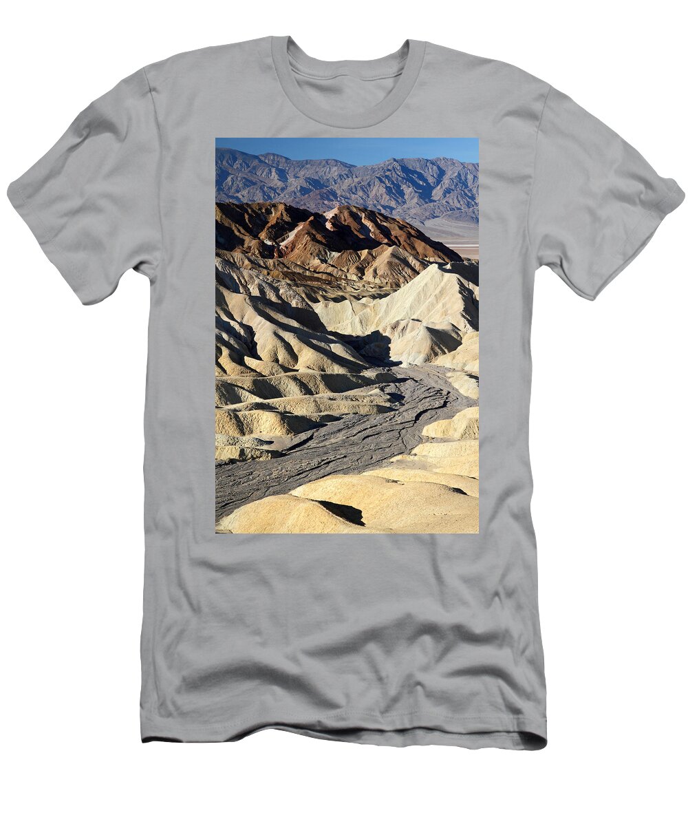 Death Valley T-Shirt featuring the photograph Zabriskie point scenery by Pierre Leclerc Photography