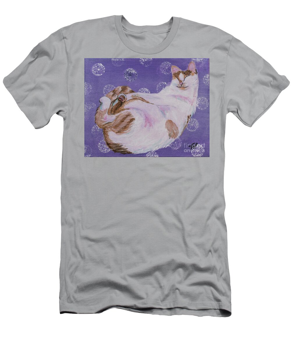 Acrylic T-Shirt featuring the painting Namaste II by Jackie MacNair