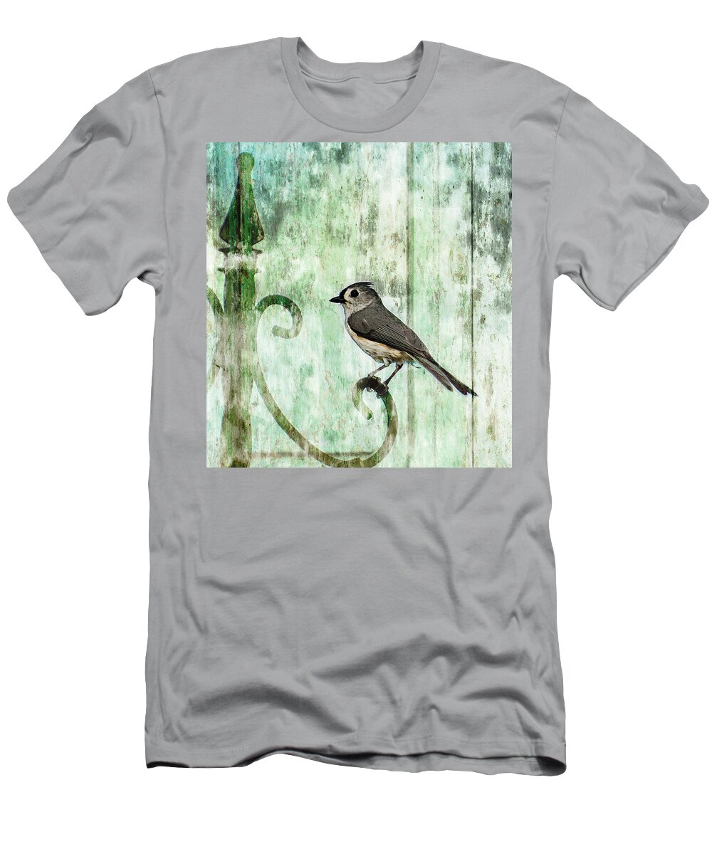 Bird T-Shirt featuring the photograph Zoe's Tufted Titmouse by Cynthia Wolfe
