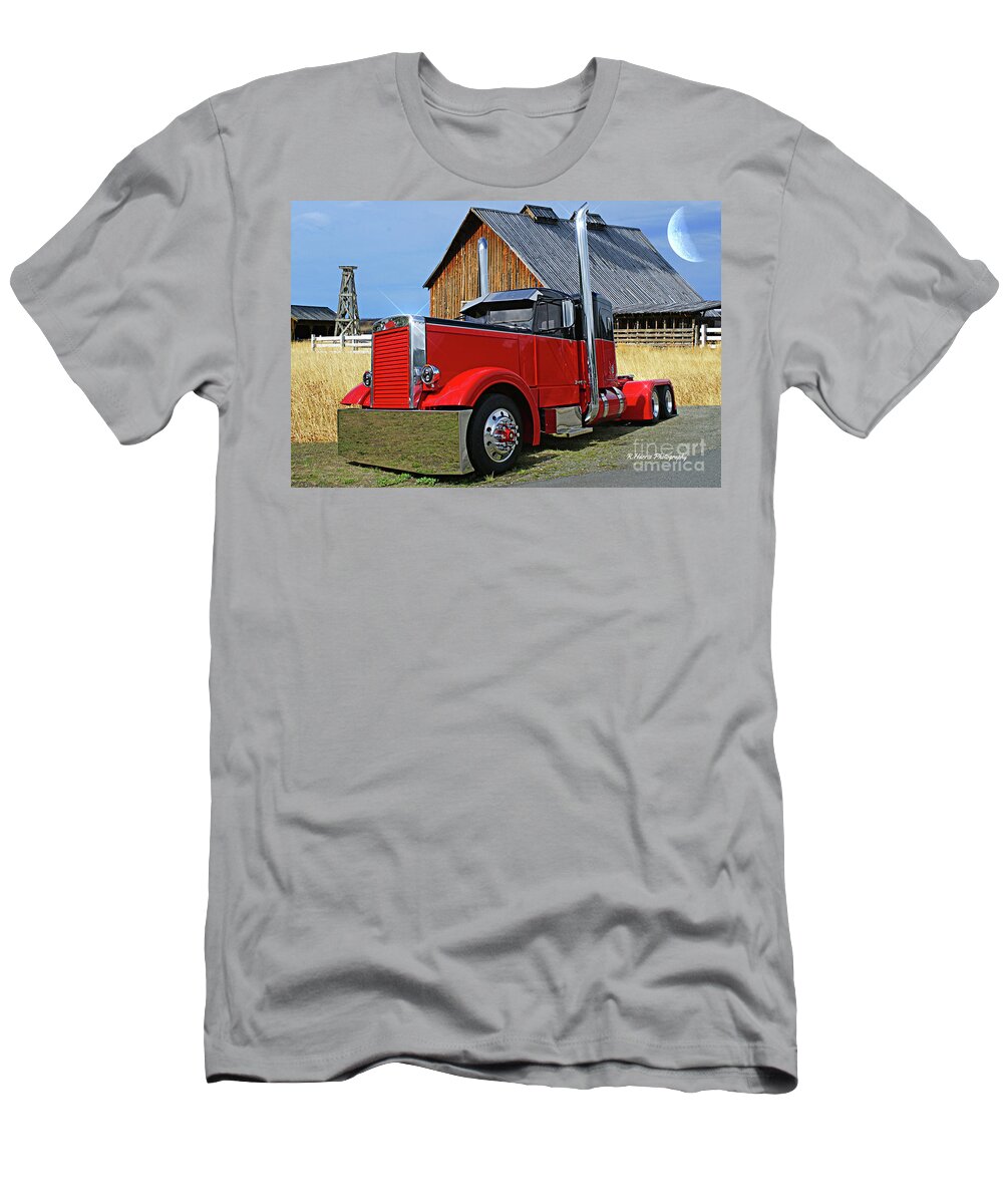 Big Rigs T-Shirt featuring the photograph ZZ Chrome Peterbilt by Randy Harris